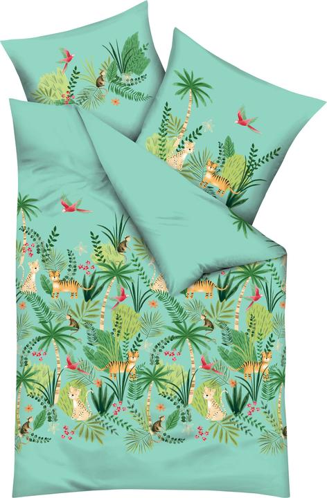 Kaeppel Kinder-Bettwäsche "Tropical Wildlife" (Kopfkissenbezug, 135x200 cm, 80x80 cm)