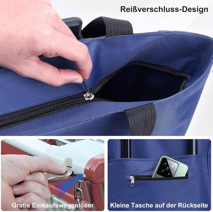 Produktbild Mooncy 2-in-1 Einkaufstrolley