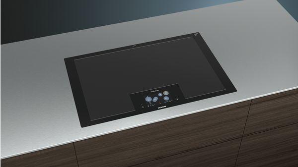 Actual product image Siemens EZ807KZY1E iQ700 Full-surface induction hob 80 cm Black flush (integrated)