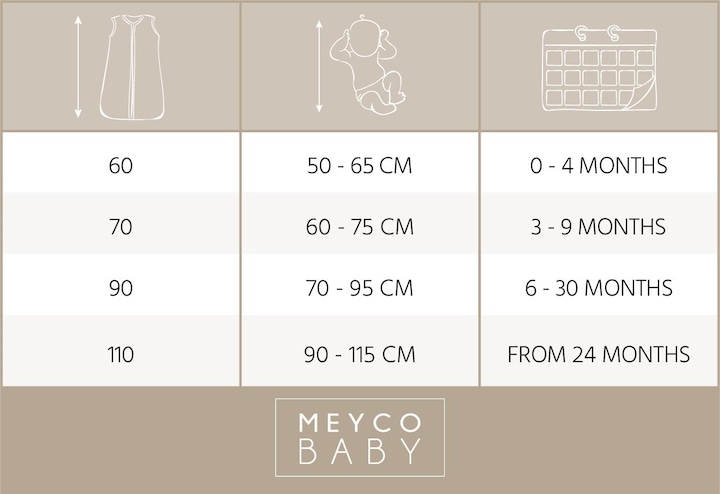 Produktbild Meyco Schlafsack winter - pre-washed musselin (110 cm)