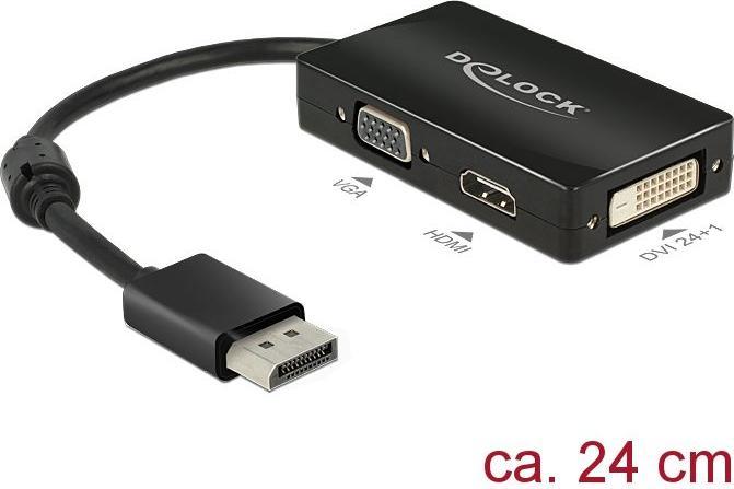 Actual product image Delock DP to (DVI, HDMI, VGA, 16 cm)