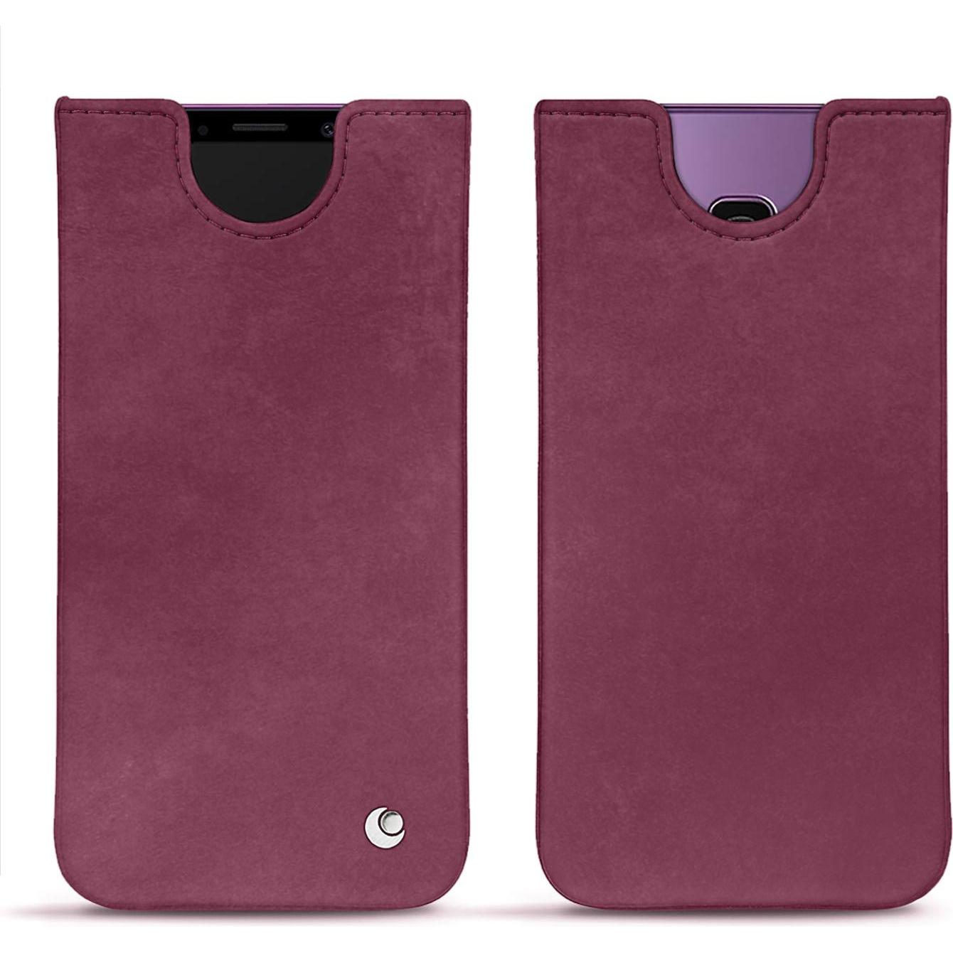 Noreve Lederschutzhülle (Samsung Galaxy S9+), Smartphone Hülle, Violett