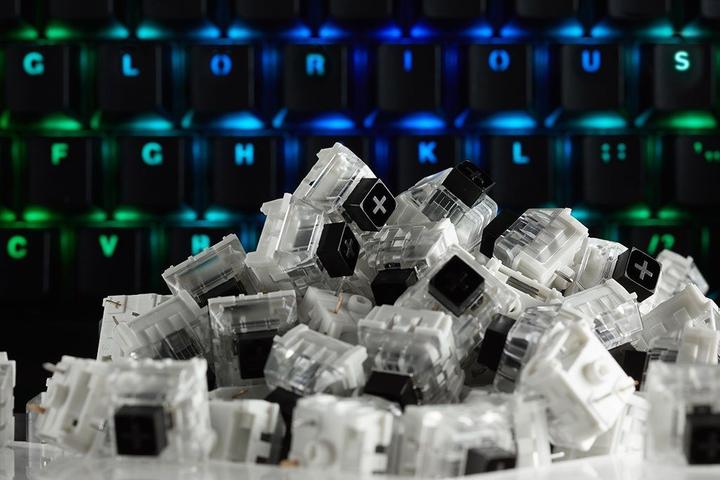 Actual product image Glorious PC Gaming Race Kailh Box Black Switches (120 pieces)