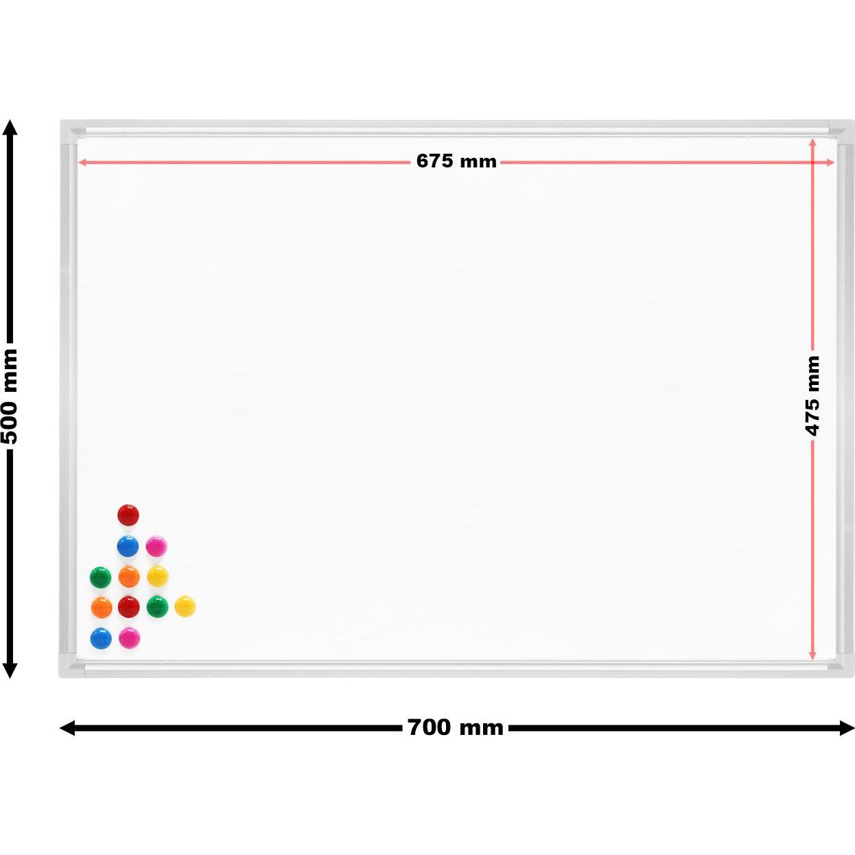 Thumbnail - Wiltec, Präsentationstafel, Wandtafel (70 x 50 cm)