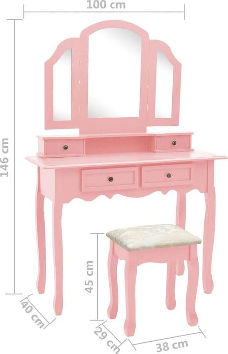 Actual product image vidaXL Yola (100 x 40 x 146 cm)