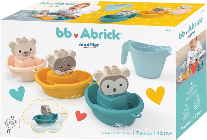 Image du produit Abrick Bateaux de bain Animaux avec arrosoir, 7 pcs.