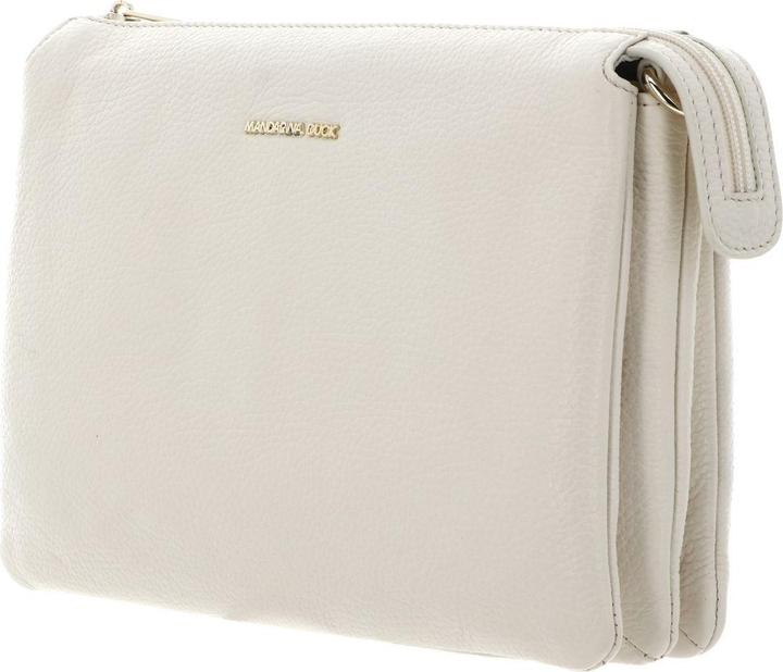 Produktbild Mandarina Duck Drei-Fach-Umhängetasche aus Leder mit verstellbarem Gurt und Reissverschluss