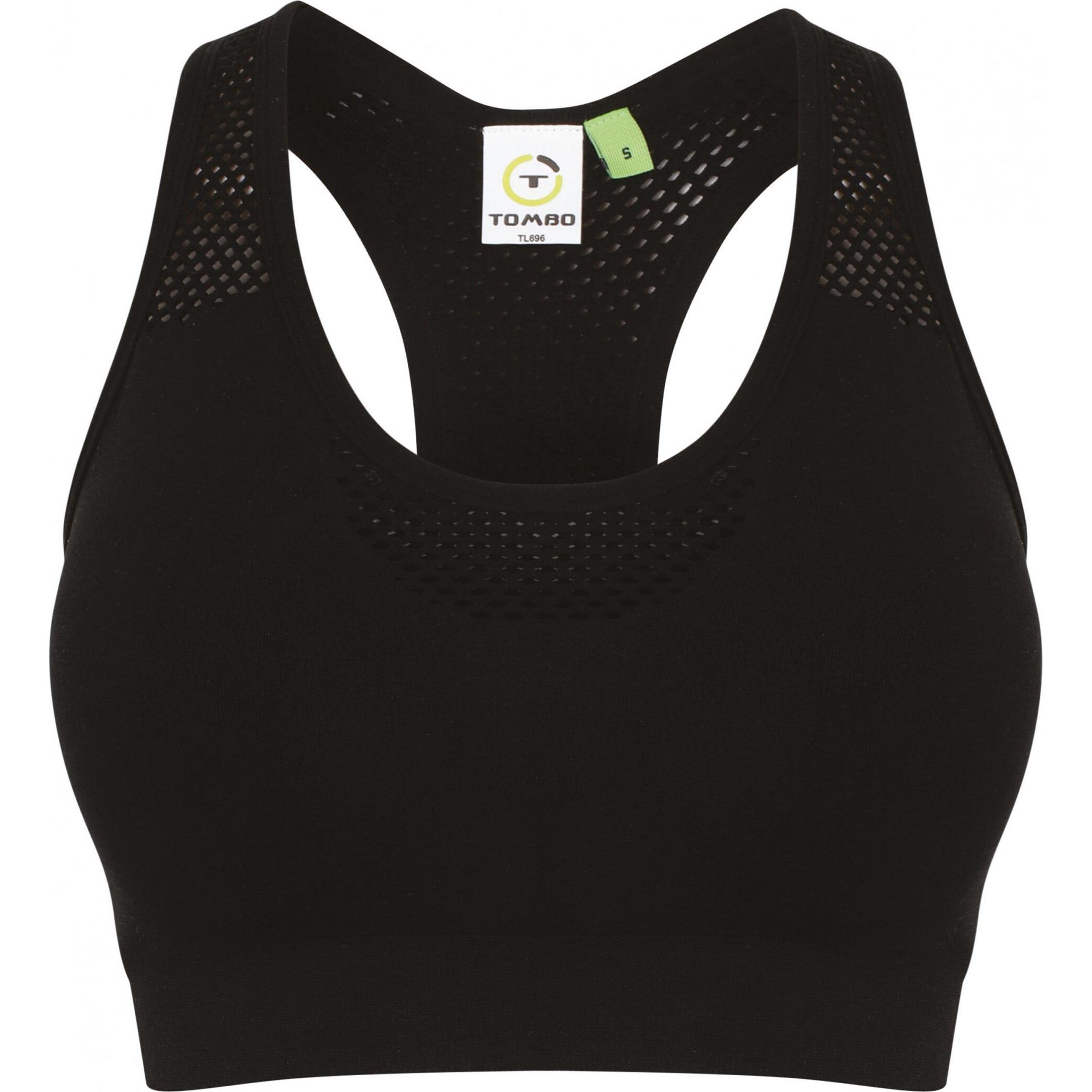 Tombo, Sport-BH, Brassière sans coutures Damen (XS), Schwarz, XS