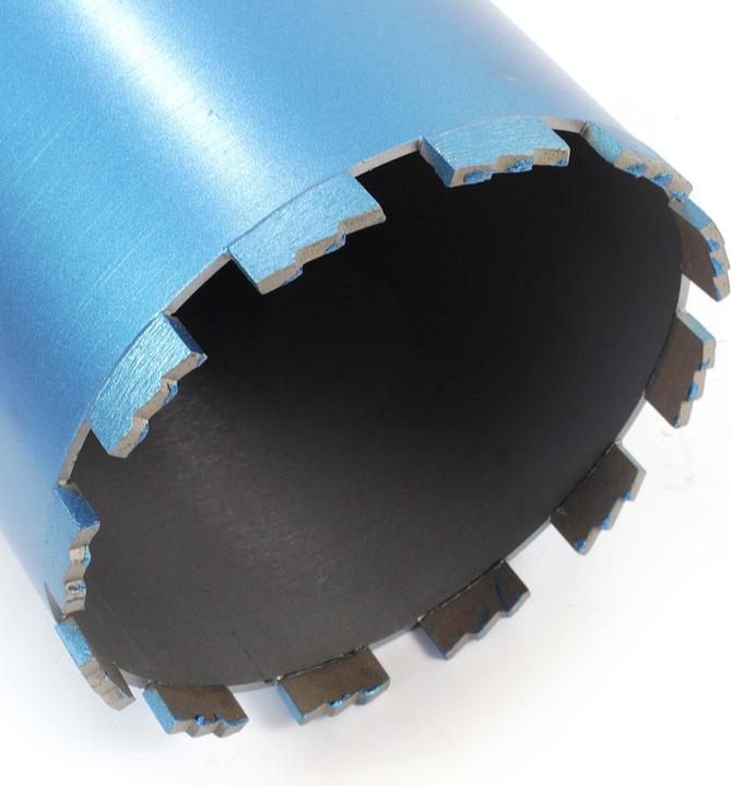 Produktbild Wiltec Diamantbohrkrone Shark Ø152mm Bohrkrone 450mm 1¼ UNC Diamantbohrer Beton (152 mm)