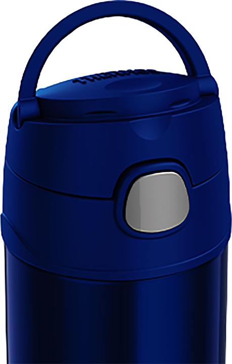 Image du produit Thermos Bouteille isotherme FUNTAINER Straw Bottle, bleu 0,35 L, double paroi en acier inoxydable, bouchon (0.35 l)