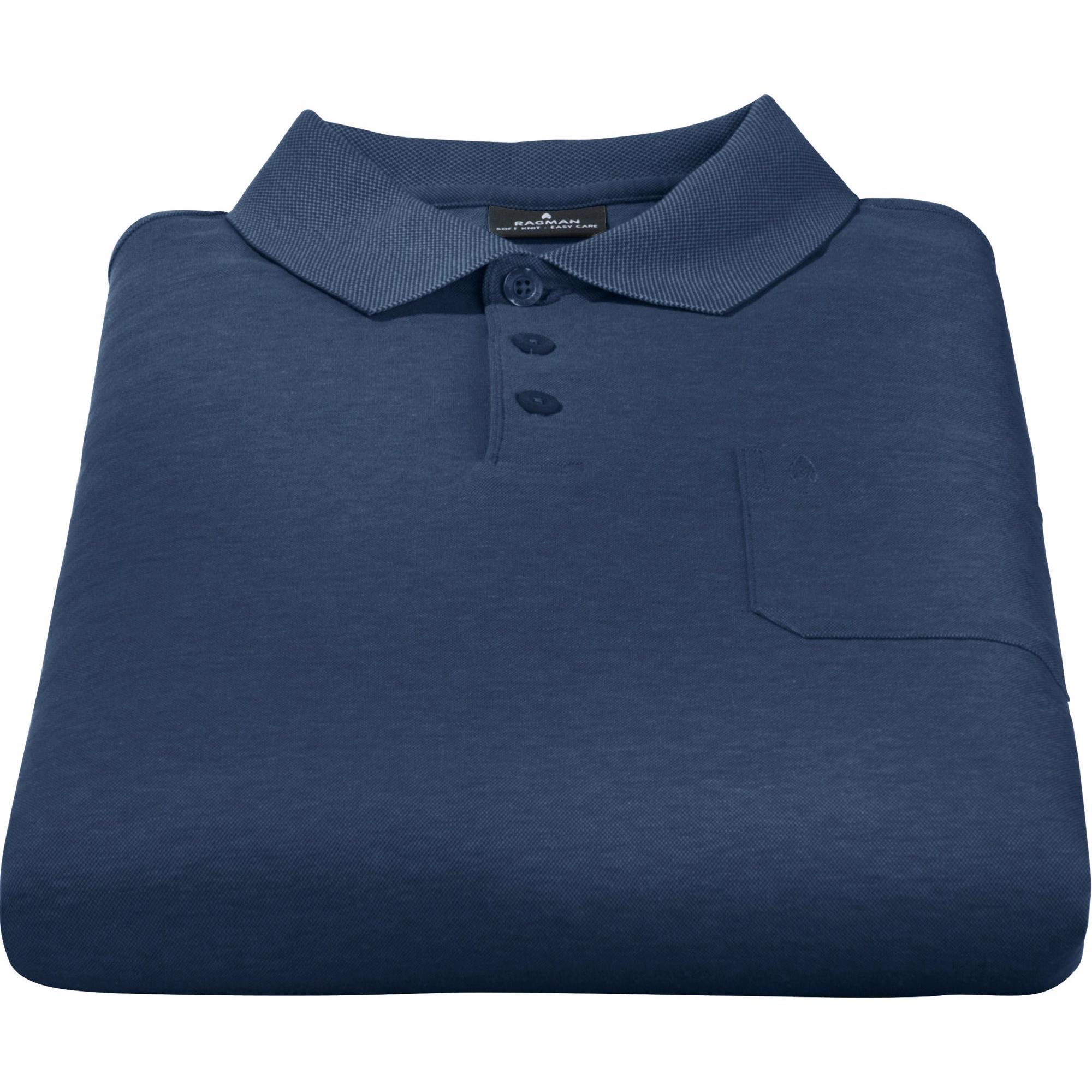 Thumbnail - Ragman, Herren, Shirt, Herren-Poloshirt, Blau, (XXL)