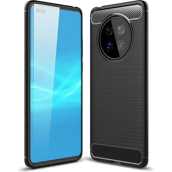 MU Style Carbon Fiber TPU Softcase Series (Huawei Mate 40), Smartphone Hülle, Schwarz