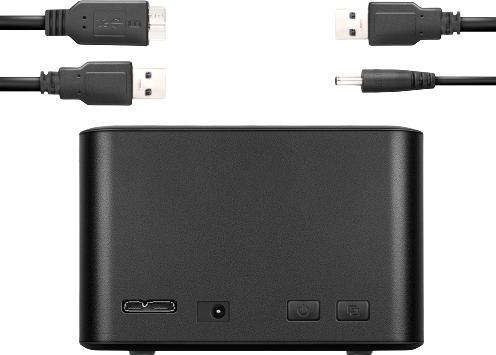 Productafbeelding Axagon ADSA-D25 dockingstation voor opslagschijven USB 3.2 Gen 1 (3.1 Gen 1) Type micro-B Zwart (2.5")