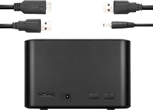 Actual product image Axagon ADSA-D25 storage drive docking station USB 3.2 Gen 1 (3.1 Gen 1) Type micro-B Black (2.5")