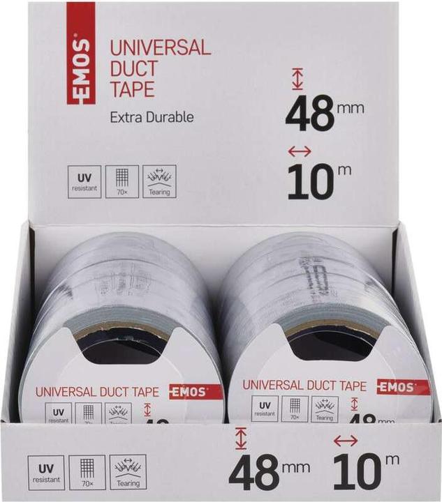 Produktbild Emos Universal Isolierband 48mm/10m DUCT TAPE, 10 Stk., box (48 mm)