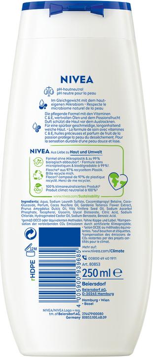 Produktbild NIVEA Pflegedusche Passion Fruit & Monoi Oil (250 ml)
