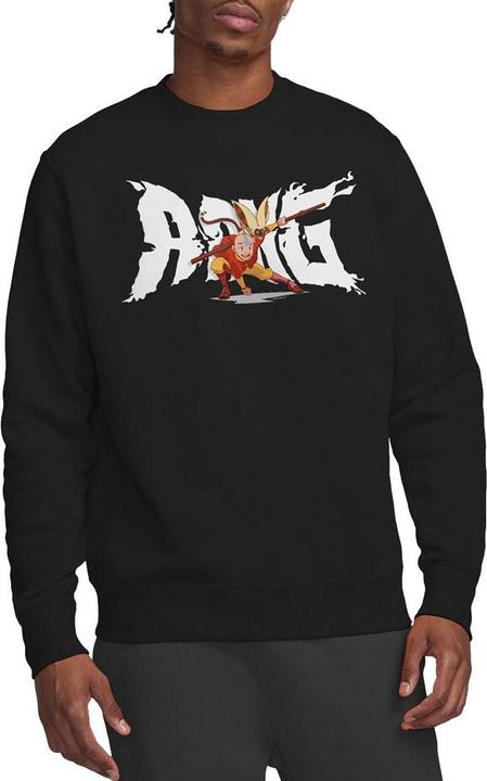 Actual product image Avatar: The Last Airbender Unisex Adult Aang & Momo Sweatshirt (XL)