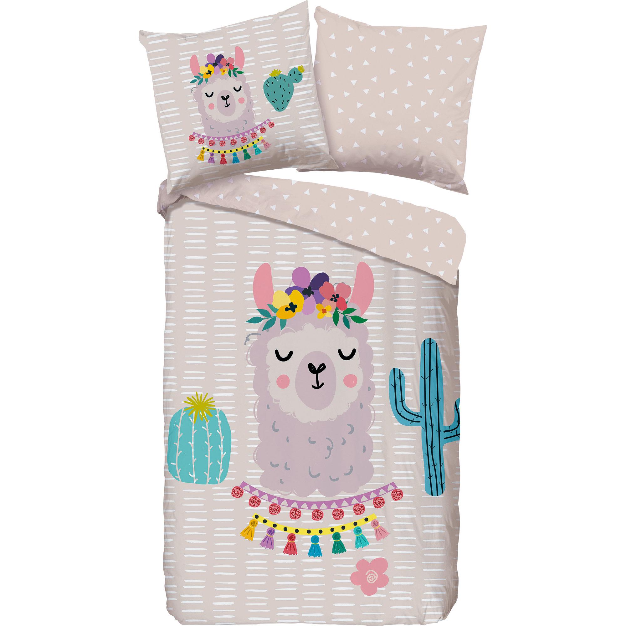 Good Morning, Bettwäsche, Llama (Bettwäsche Set, 135 x 200 cm, 80 x 80 cm)