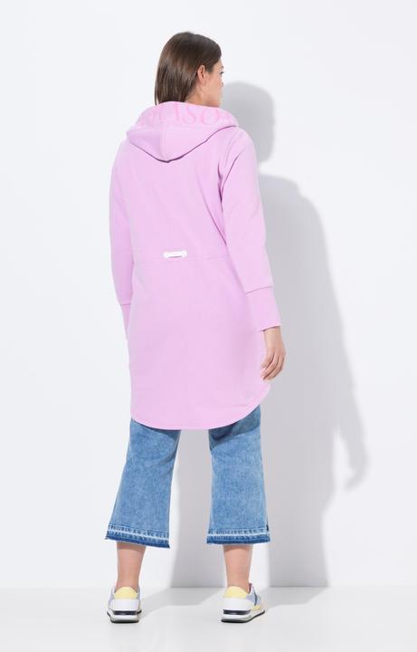 Produktbild Laurasøn Sweatjacke, lang geschnitten, Kapuze, Taillen-Tunnelzug hinten, Langarm (48)