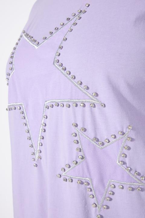 Produktbild Angel of Style T-Shirt, Boxy Fit, Sterne auf Mesh (44)