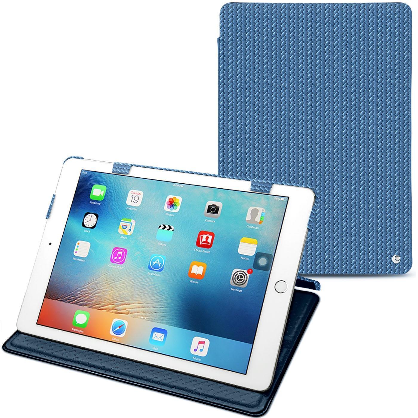Thumbnail - Noreve Lederschutzhülle horizontal (iPad 9.7), Tablet Hülle, Blau