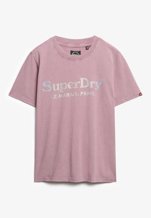 Actual product image Superdry Venue Metallic Relaxed Tee (12XL)