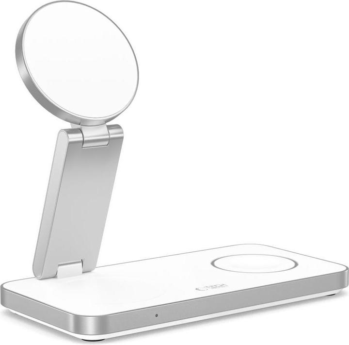 Tech-Protect QI15W-A47 MagSafe 3in1 Inductive Charger + USB-C Cable - White (15 W)