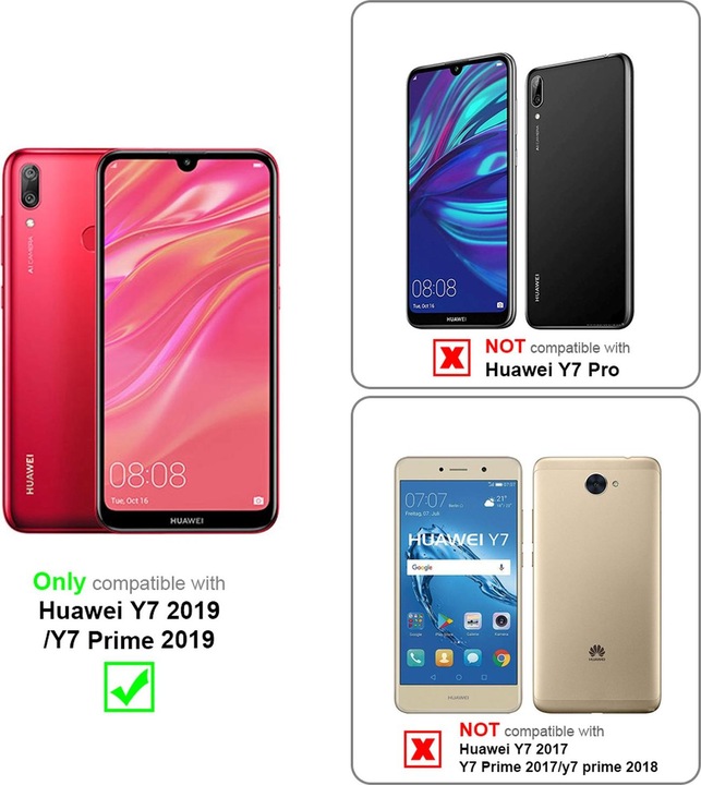 Immagine prodotto Cadorabo Copertura della cassa del silicone liquido TPU (Huawei Y7 Prime (2019), Huawei Y7 (2019))