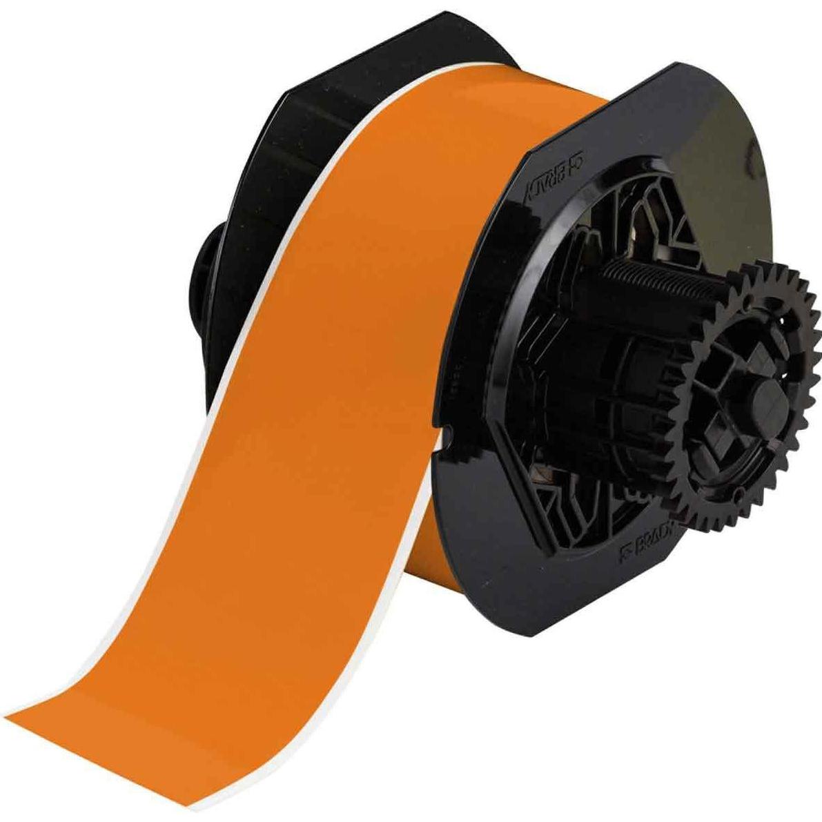Brady, Etiketten, B30C-2250-569-OR, Hochleistungs-Polyester, Orange, glänzend, 57.15 mm x 30.48 m, permanent