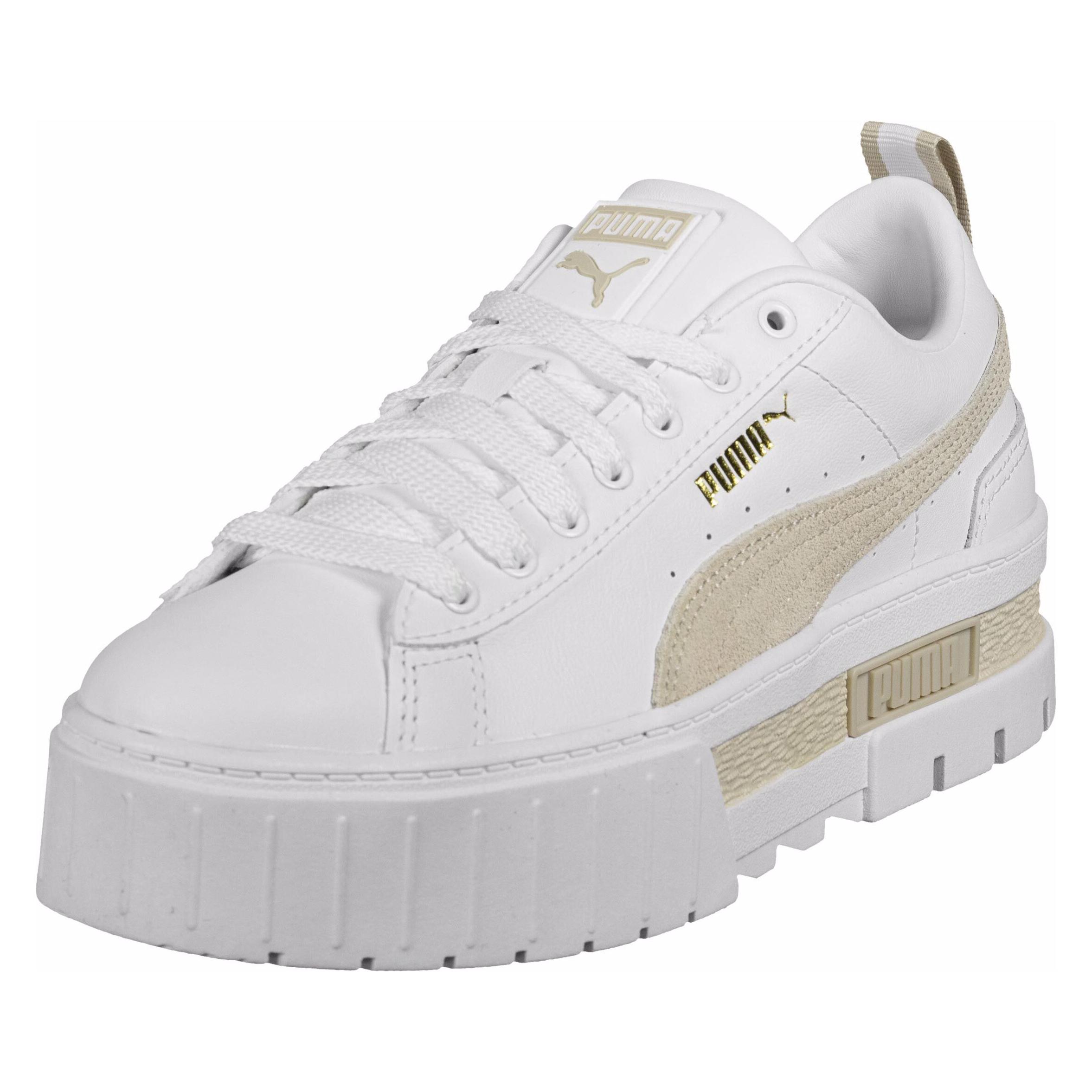 Puma, Vrouwen, Sneakers, Mayze Lth Schoenen, Wit, (38)