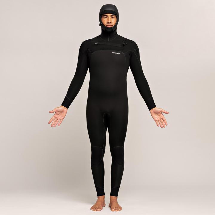 Actual product image Olaian Men's surf wetsuit 5/4 mm with bonnet (5/4 mm, M)