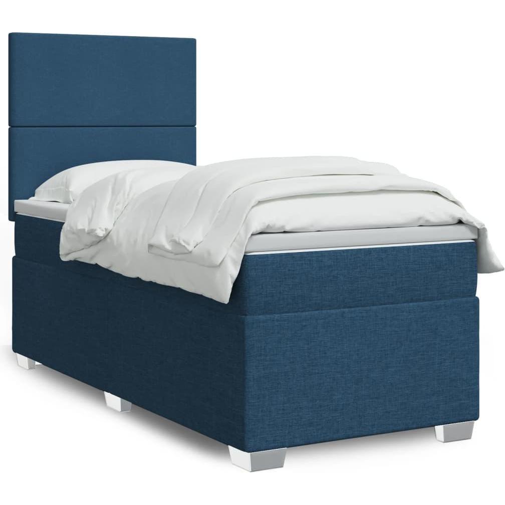 VidaXL, Bett, Bo x springbett mit Matratze 90 x 200 cm Stoff (90 x 200 cm)