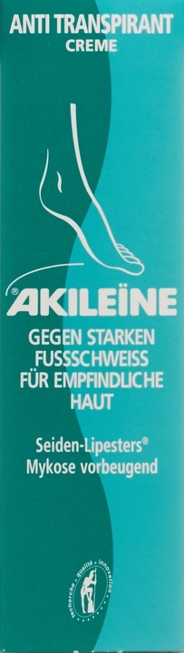 Actual product image Akileïne Green Anti Transpirant Cream (Foot cream & foot gel, 50 ml)