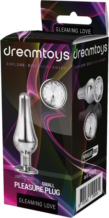 Actual product image Dream Toys Gleaming Love Anal Plug Silver 9 cm