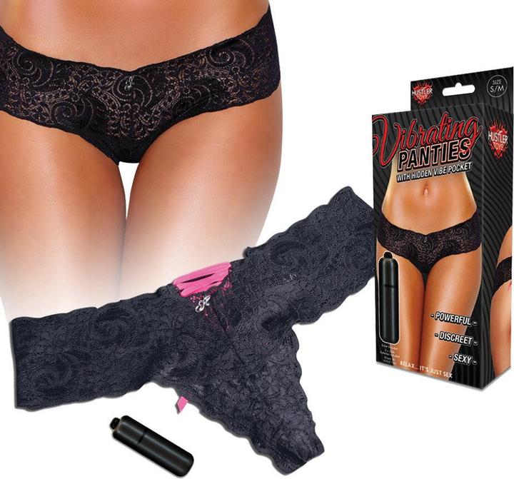 Hustler Vibrating Panties black/pink M/L (M, L)