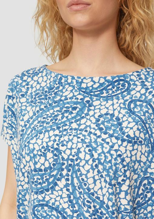 Immagine prodotto S.Oliver T-Shirt T-Shirt aus Viskosemix mit überschnittenen Schultern (40)