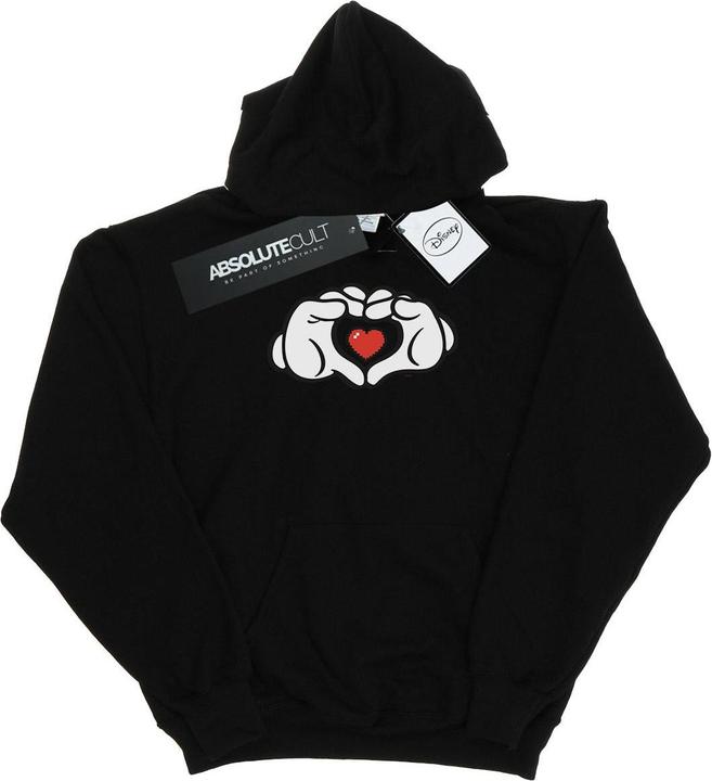 Immagine prodotto Disney Mickey Mouse Heart Hands Felpa con Cappuccio Donna (L)