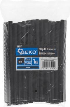 GEKO Klej do pistoletu 11mm-200mm 1kg czarny 52szt. (10/20)