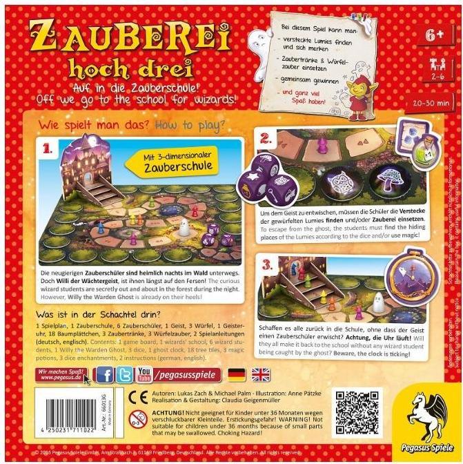 Produktbild Pegasus Zauberei hoch drei (Deutsch, 2 - 6 Spieler)