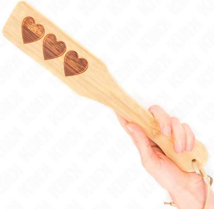 Actual product image Kink BAMBOO PALLET HEART DESIGN 32 X 5.5 CM