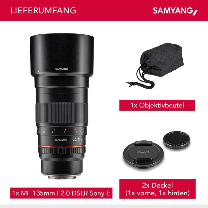 Produktbild Samyang 135mm f/2 ED UMC, Sony E (Sony E, Vollformat)