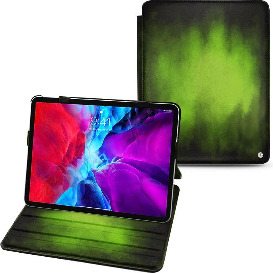Noreve Lederschutzhülle horizontal (iPad Pro 12.9 2020 (4. Gen)), Tablet Hülle, Grün