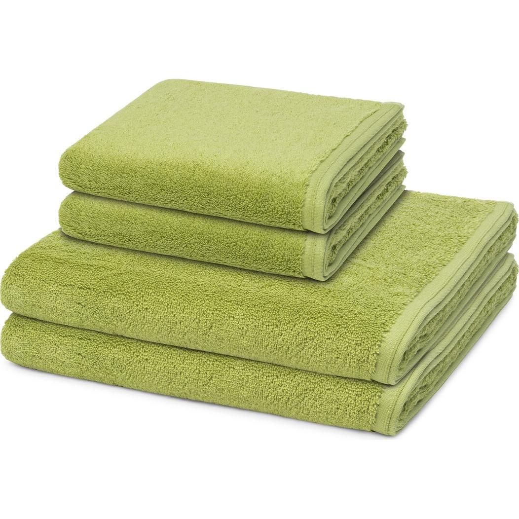 Vossen, Frotteewäsche, 4er Pack Vegan Life 2 X Handtuch 2 X Duschtuch im Set