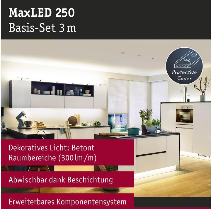Produktbild Paulmann MaxLED 250 Stripe Set (Warmweiss, 300 cm, Indoor)