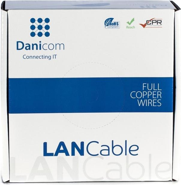 Actual product image Danicom CAT6A U/UTP 100m Flexibel - PVC (Fca) (UTP, CAT6a, 100 m)