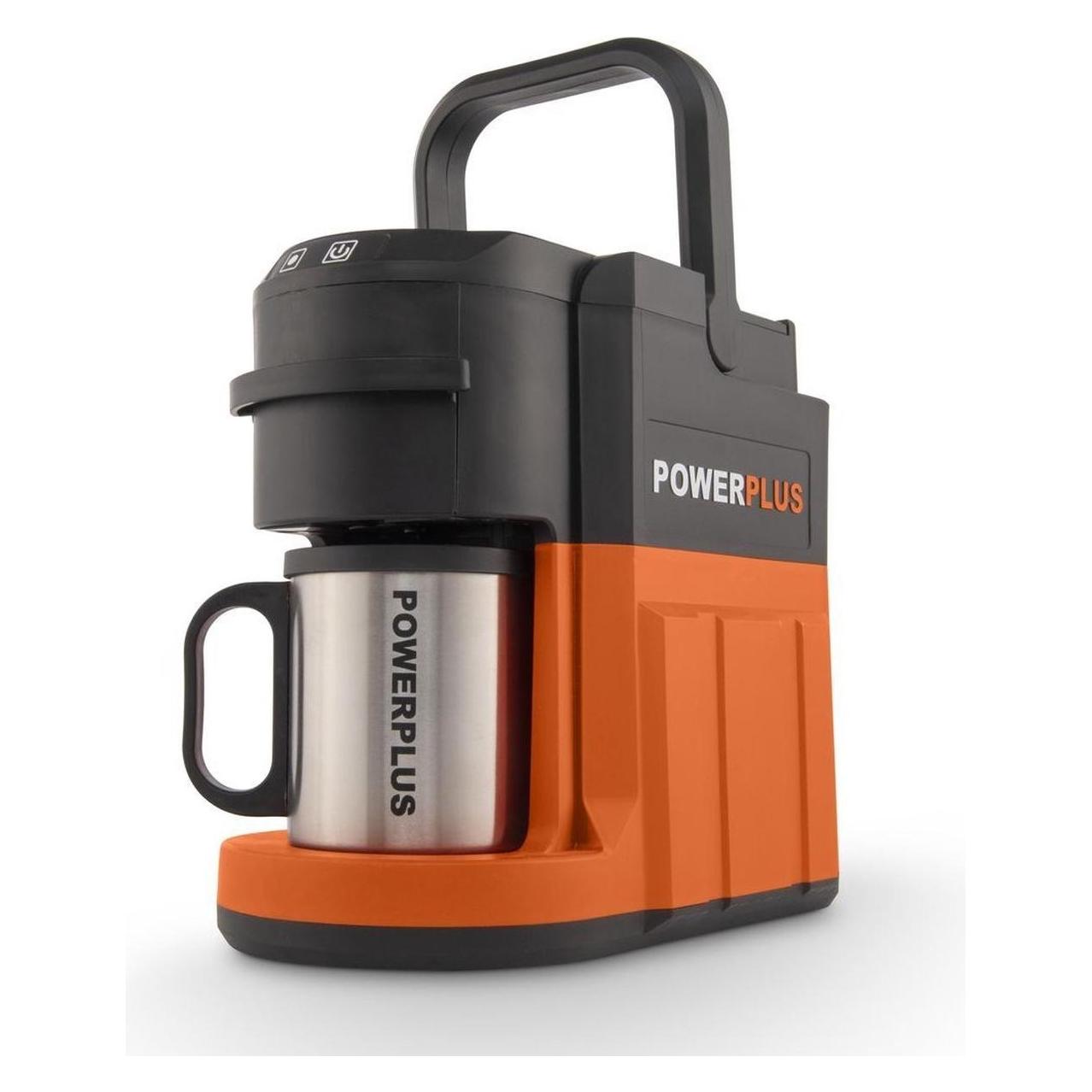 Powerplus Dubbel Vermogen, Filterkoffiezetapparaat, Grijs, Oranje