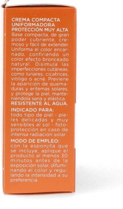 Valori nutrizionali e ingredienti Rilastil Sun System Crema Compatta Uniforme Spf50 Colore 03 Bronzo 10g (Crema solare, SPF 50)