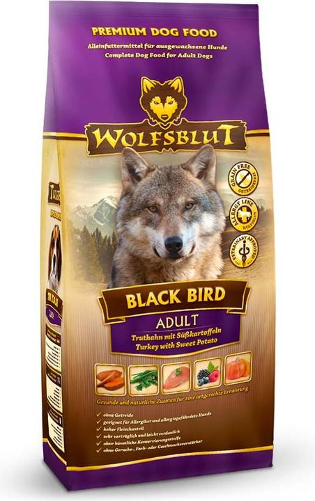 Image du produit Wolfsblut Nourriture sèche pour chiens Black Bird ADULT Dinde+patate douce (Adulte, 1 pcs, 2000 g)