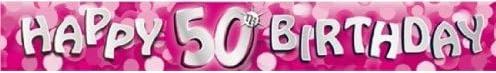 Produktbild Amscan Glitzerndes Banner zum 50. Geburtstag (1 Stück)