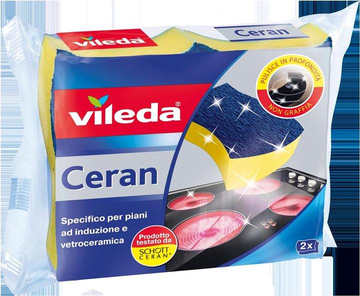 Vileda Ceranschwamm für Induktionsherde und Keramikoberflächen, 2er-Pack (2 Stk.)